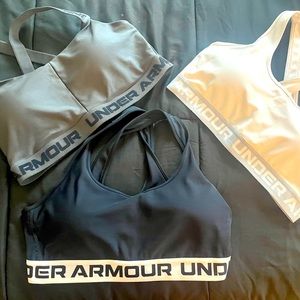 3 sports bras from Under Armour XL